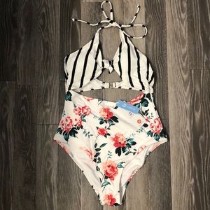Cupshe Floral Swimsuit